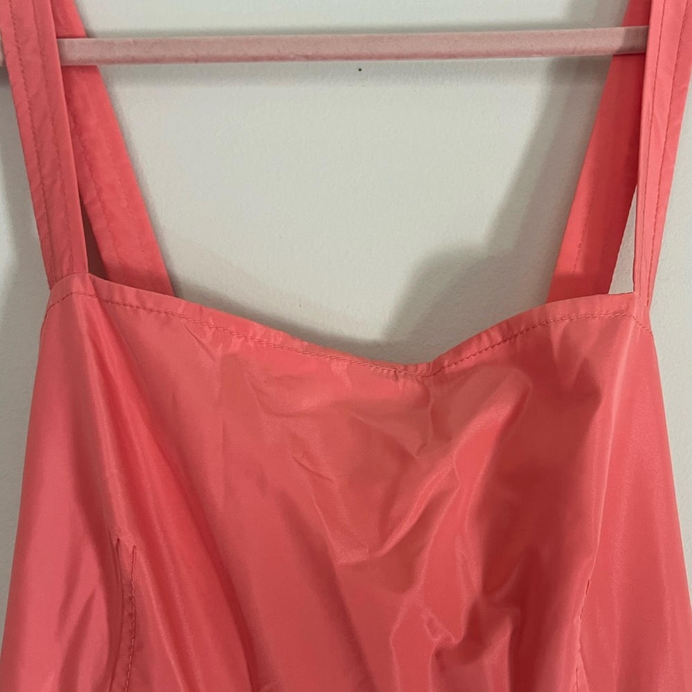 🪲 RARE NWT J.Crew Tiered Maxi Dress in Taffeta sz 10 Coral Pink - Picture 5 of 6